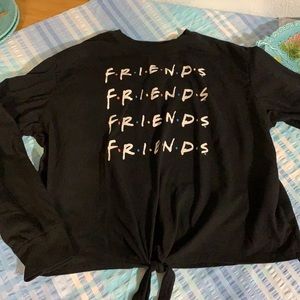 Friends tie front shirt long sleeve​​​